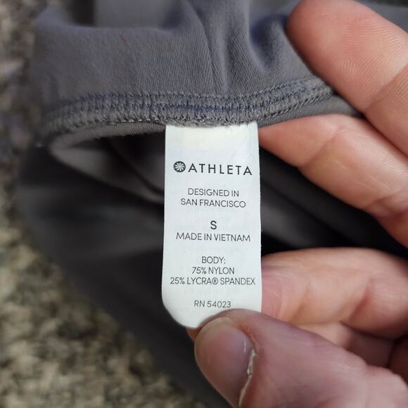 Athleta High Rise Sculpt Leggings Small Gray Stretch Yoga Workout Pants Seamless - Picture 4 of 9